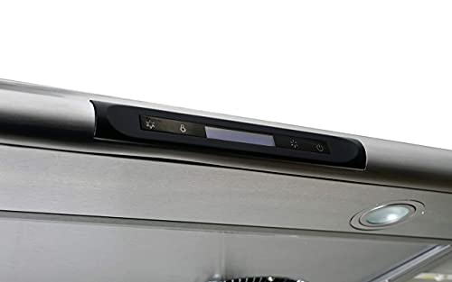 Hauslane | Chef Series 30” C400 Range Hood Slim Under Cabinet Kitchen Extractor - Stainless Steel Design With Self Cleaning - 6-Speed Setting Exhaust Fan And Halogen Lamp - 3-Way Venting #TOP5