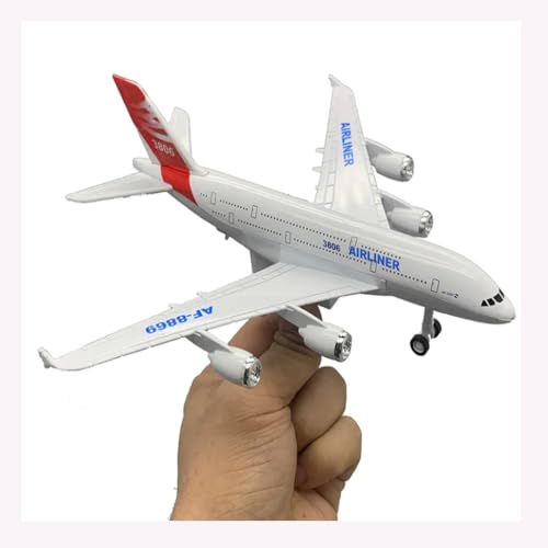 Image of Breatoi ! Diecast Aeroplane Scale Model: (Airlinner Pull Back Model Plane Toy Airlines with Lights and Sounds), 6 +, White