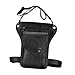 Menolana Thigh Drop Leg Bag Hip Bum Bag for Motorbike Ride Multi Pockets Design Fashion and Stylish Multi Purpose Waist Pack Thigh Bag, Black