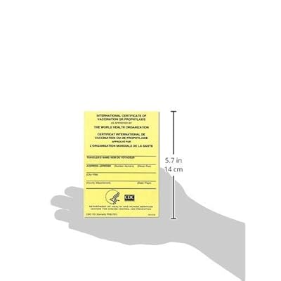 International Certificate of Vaccination or Prophylaxis - Pack of 2 with 2 Plastic Protective Covers Unknown Binding