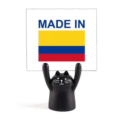 Porte-mémo chat noir Colombie Country Love, l'idée cadeau décoration pour amoureux des chats