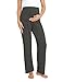 BRATUC Maternity Pants for Women Viscose from Bamboo Soft Stretchy Loose Comfy Pregnancy Lounge Pajama Pants with Pockets (Large Dark Grey)