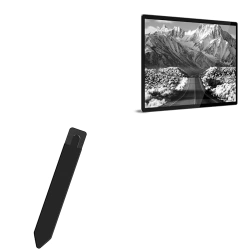 BoxWave Stylus Pouch Compatible with AYSTekMann 15.6 in Indoor Interactive LCD - Stylus PortaPouch, Stylus Holder Carrier Portable Self-Adhesive - Jet Black