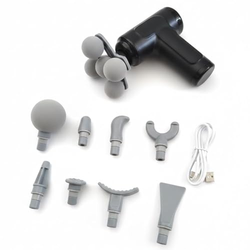 Image of KRIPARA SALES Kripara Sales Professional Deep Tissue Percussion Massage Gun-multi-head Muscle Massager for Pain Relief, Athletes & Body Relaxation - Portable Cordless Electric Handheld Massager With 9 Attachments (4 IN 1 Percussion Massage Gun)