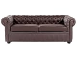 sofa capitone moderno Sofá de alta calidad, en hermoso color marrón