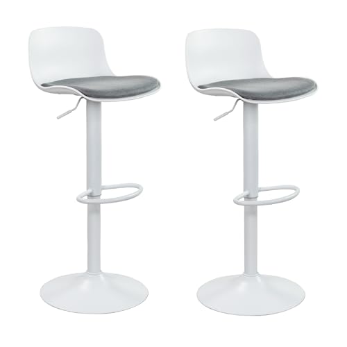 Vaukura Pack de 2 Taburetes de Bar Regulable