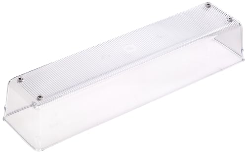 iDesign Recycled Plastic Drawer Organizer, Set of 2, The Linus Collection – 4" x 16" x 3", Clear Bins by iDesign - Image 3
