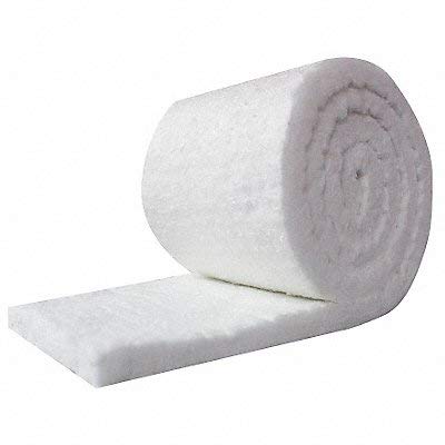 UniTherm Ceramic Fiber Insulation Blanket Roll, (8# Density, 2300Â°F)(0.5"x48"x50') for Kilns, Ovens, Furnaces, Forges, Stoves and More!