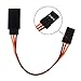 ACEIRMC 10pcs 3-Pin Servo Extension Cable Cord Female to Male Lead Wire Connector JR for RC Car Airplanes Remote Control (10cm)