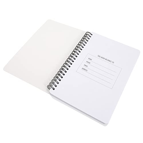 Diario de ejercicios en papel resistente y encuadernación duradera