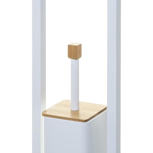 Portarrollos con escobillero Well Home Natureo color blanco 6