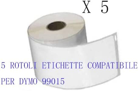 5 Rotoli Etichette adesive compatibile per DYMO