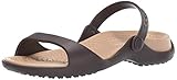 sandalias crocs para mujer Material exterior: Espuma Crocs Cleo, Sandalias de Punta Descubierta para Mujer, Marrón (Espresso/Gold 23q), 34/35 EU