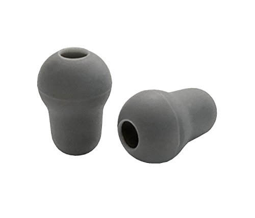 Prestige Medical Soft Push-On PVC Stethoscope Eartips, Grey, Small, 2 Count