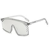 MBXLDGFD New 2025 Sonnenbrille Cat Eye Sunglasses Women Vintage Goggles Oversized Sun Glasses Women UV400 Eyeglasses Shades(C8)