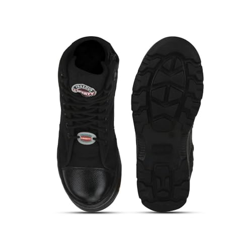 Image of Liberty Freedom Hunter-Z Lacing Safety Shoes for Men | Canvas Sole| Water Resistance |Padded Foam Insole| Comfortable for All Weather | Shock Absorber|