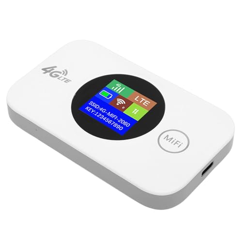 Haofy Enrutador WiFi Portátil 4G LTE con Ranura para Tarjeta SIM Punto de Acceso Móvil de 300 Mbps para Viajes Camping Dispositivo de Internet Inalámbrico de Bolsillo Al Aire Libre