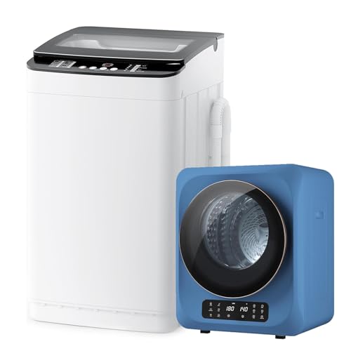 Auertech Portable Washer and Dryer Combo Set, 1.8 CU.FT Portable Clothes Dryers with Boot Dryer, 28 lbs Fully Automatic Washing Machine, Compact Washer and...