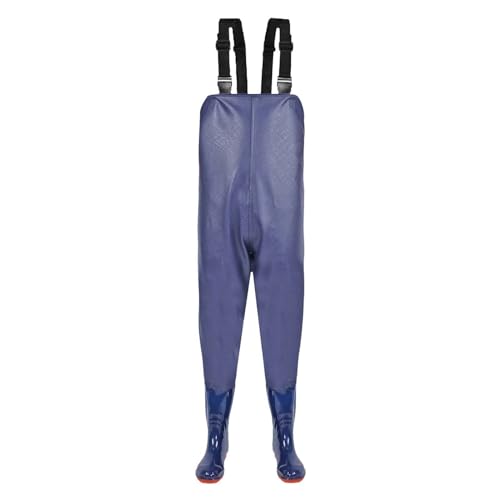 Omuvoa Vadeadores con botas para hombre, impermeables, transpirables, para pesca, overol de caza de secado rápido, vadeador de pecho de ajuste clásico, overol ligero para pesca con mosca, caza de