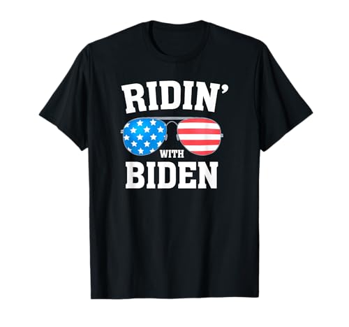 Joe Biden Kamala Harris 2024 - RIDIN' WITH - Liberal T-Shirt