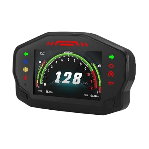 Compteur kilométrique moto universel 12V avec odomètre et tachymètre multifonction