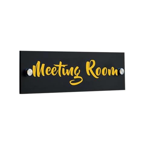 Custom Door Name Plate with Business Logo, Custom Wall Sign Name Plate - 2 Sizes, Personalized Office Sign Executive Sign Office Decor Gifts (Black) Cover