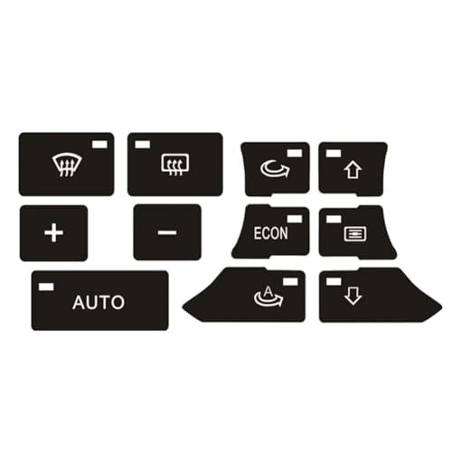 Kit réparation bouton phares climatisation Audi A3 8P 2004 stickers usé - 4