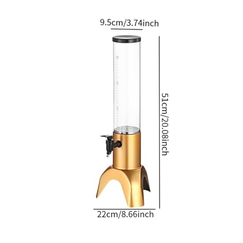 Distributeur de boisson transparent de 1,5L avec support pour les soirées - 7