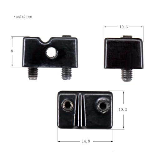 Selles de pont pour guitare basse 5 cordes de haute précision silver