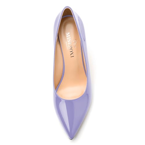 Womens Wedge Heel Pumps Shoes, Pointed Toe High Heel Dress Shoes for Women 3.3"3