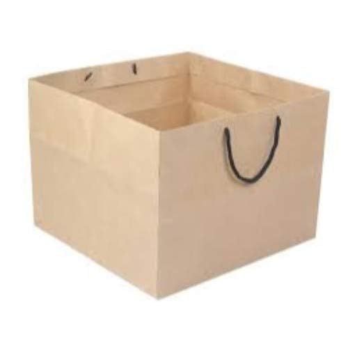 Image of Royals Brown Paper Bags for Cake Decoration - Half Kg (9x9x9inch) - 10pc