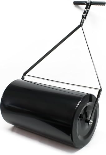 BCSRVCE Rodillo de césped de Polietileno de Empuje y Remolque con Conector de fácil Giro, 14 x 24 Pulgadas, 60 l/16 galones