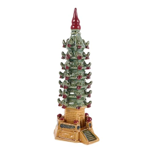 TOYMYTOY ビジネスライズデスク装飾 風水タワーの置物 ミニタワーの装飾品 パゴダのミニチュア模型 中国の風水飾り ミニチュア塔像 セラミッ