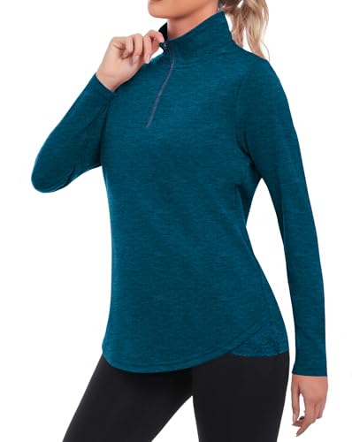 PINSPARK UV Shirt Damen UPF 50+ Langarmshirt Sommer Schnelltrocknend Sportshirt Leicht Sonnenschutz Shirt Locker Laufen Pilates Yoga Tops Lässig Funktionsshirt Blaugrün m PINSPARK UV Shirt Damen UPF 50+ Langarmshirt Sommer Schnelltrocknend Sportshirt Leicht Sonnenschutz Shirt Locker Laufen Pilates Yoga Tops Lässig Funktionsshirt Blaugrün m