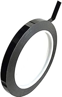 3mm Whiteboard Tape - Self Adhesive Whiteboard Tape Grid Marking, Thin Black Tape - White board Gridding Tape for Graphic Chart, Presentations and Artwork