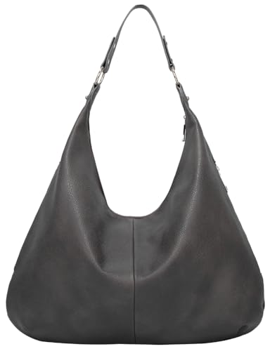 Trendy Vegan Leather Crescent Shoulder Bag Womenu2019s Tote Handbag Satchel Crossbody Purse Work Slouchy Bag