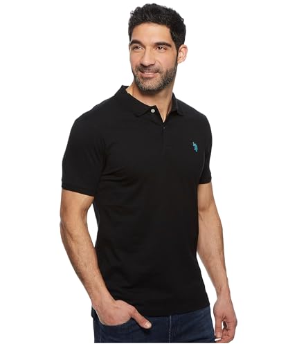 U.S. Polo Assn. Men's Slim Fit Solid Short Sleeve Jersey Polo Shirt4