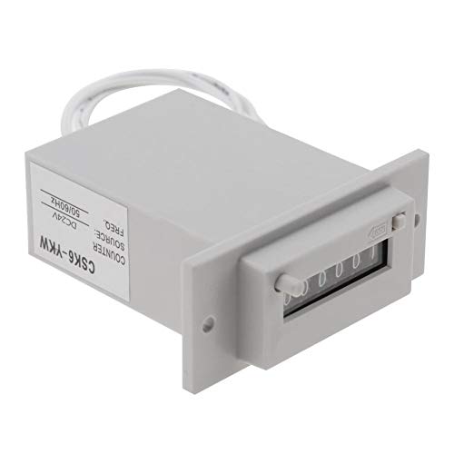 Image of DC24V Pulse Counter, CSK6-YKW 6 Digit Electromagnetic Pulse Counter (DC24V)