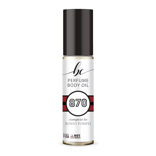 BIOCURA BC Perfume 870 Inspired by Rosso Pompei For Women & Men Fragrance Body Oil Roll-On 0.3 Fl Oz/10ml