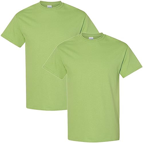 Gildan Men's Heavy Cotton T-Shirt, Style G5000, Multipack, Kiwi (2-pack), Medium