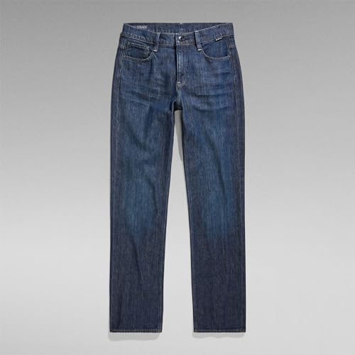 Miniatura 4 de G-Star Raw Jeans Strace Straight Para Mujer, Azul Worn In Deep Marine D23951-B767-C602 , 26w 32l