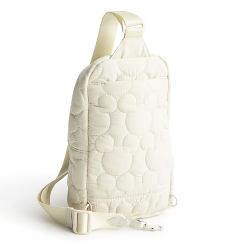 Image of Vera Bradley Women's Disney Featherweight Lorman Sling Backpack, Pumice Stone, One Size