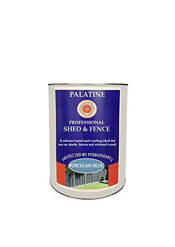 Palatine Professional Shed & Fence 2.5lt | Oil Based Paint for use on Sheds & Fences (Porcelain Blue) — image 1