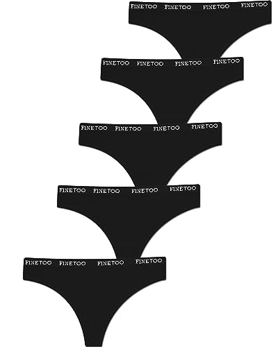 Lot de 5 strings en coton pour femmes thongs souples S-XL
