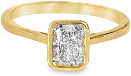 Ring, Yellow Gold, Lab Created Diamond, 7 US