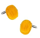 Tamaño: Como se muestra QFDM Clips de Corbata y Gemelos 2 Pares de Manguitos de Manguito Material de latón de Color Amarillo Ropa y Accesorios