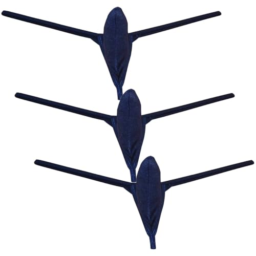 OROCOJUCO Men Border Mini Thong Drawing Pouch T-back Shiny Spandex Micro Bikini Underwear