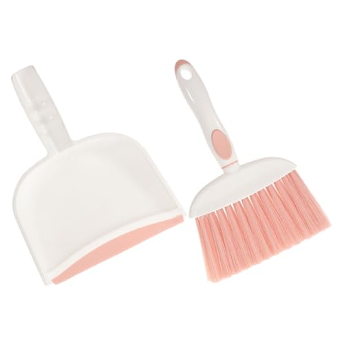 CIYODO 1 Set Mini Broom Dustpan Small Dust Pans with Brush Table Dust Pan Animal Waste Broom Crevice Brush Hand Cleaning Tool for Desk Keyboard Broom Table Whisk Brooms Desk Cleaner Pp