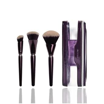 Anisa Beauty Starter Everyday Makeup Brush Set – 3 Essential Vegan Synthetic Brushes for Foundation, Concealer, and Powder