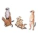 Meerkat Model,Meerkat Figurine Simulated Cute Exquisite Meerkat Model Toy Birthday Home Decoration for Children 3PCS (3 Meerkats (Solid))